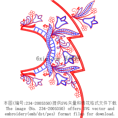 svg矢量绣花图下载