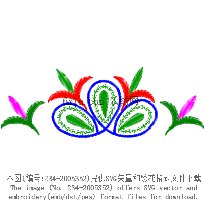 svg矢量绣花图下载