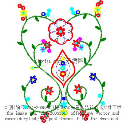 svg矢量绣花图下载