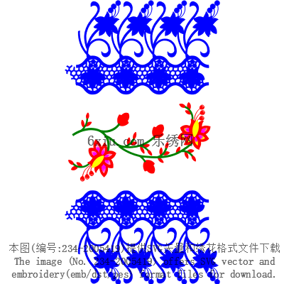 svg矢量绣花图下载