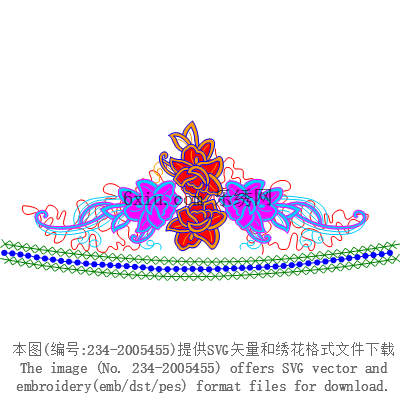 svg矢量绣花图下载