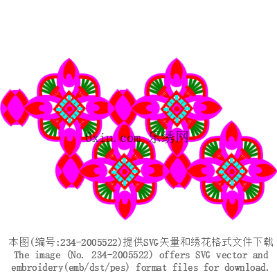 svg矢量绣花图下载