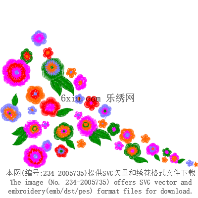 svg矢量绣花图下载