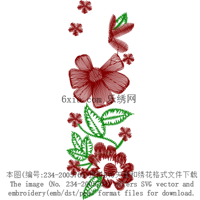 svg矢量绣花图下载