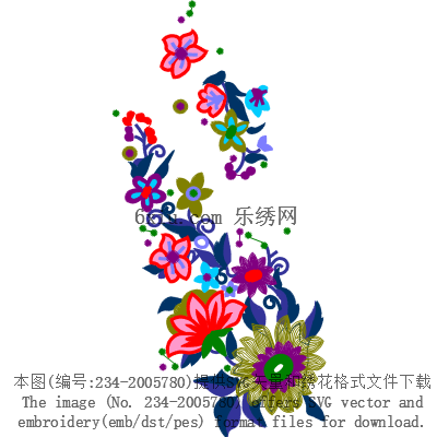 svg矢量绣花图下载