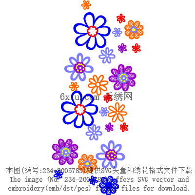 svg矢量绣花图下载