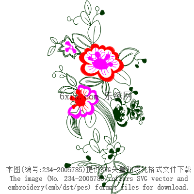 svg矢量绣花图下载