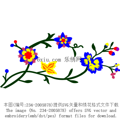 svg矢量绣花图下载