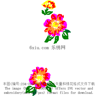 svg矢量绣花图下载