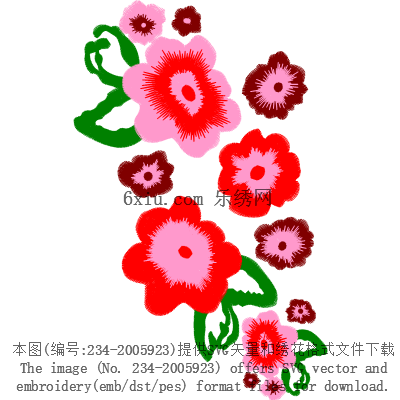 svg矢量绣花图下载