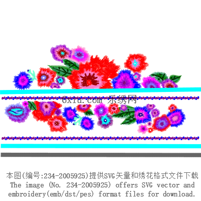 svg矢量绣花图下载