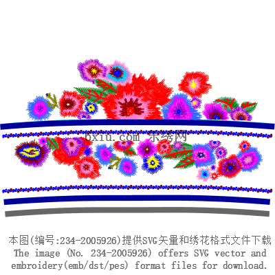 svg矢量绣花图下载