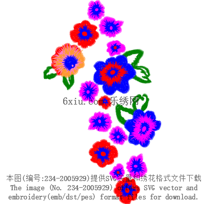 svg矢量绣花图下载