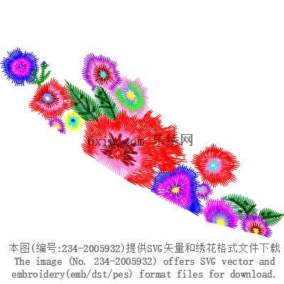 svg矢量绣花图下载