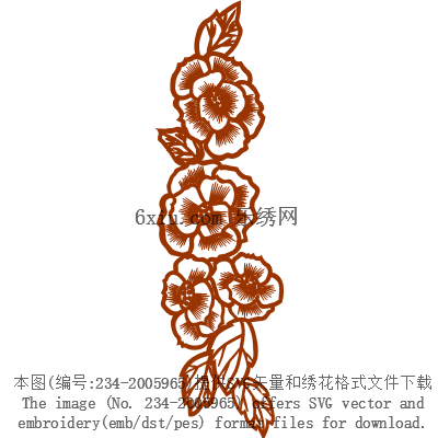 svg矢量绣花图下载