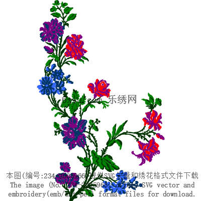 svg矢量绣花图下载
