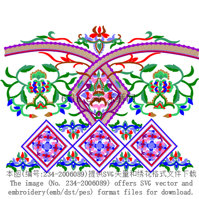 svg矢量绣花图下载