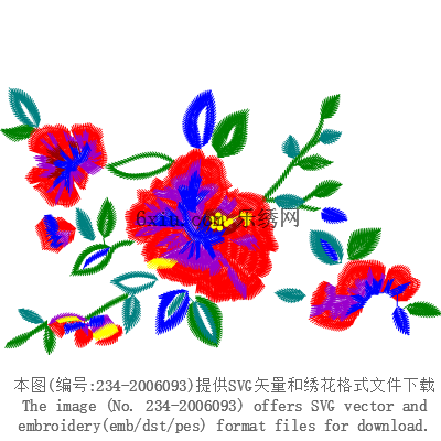 svg矢量绣花图下载