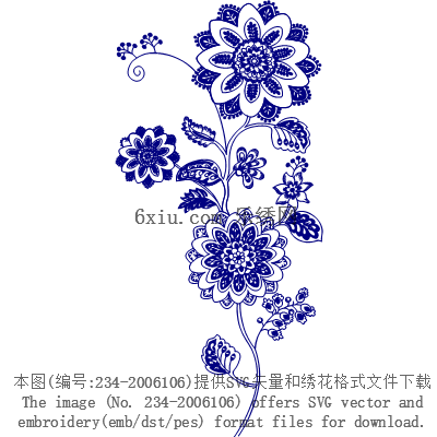 svg矢量绣花图下载