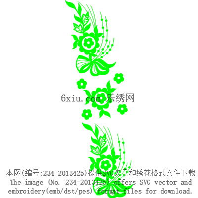 svg矢量绣花图下载