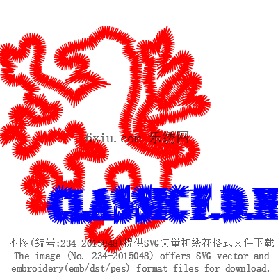 svg矢量绣花图下载