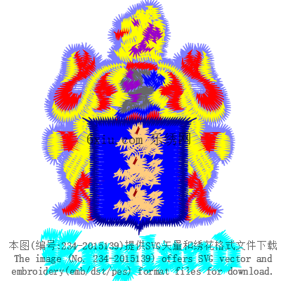 svg矢量绣花图下载
