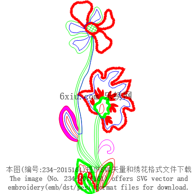 svg矢量绣花图下载
