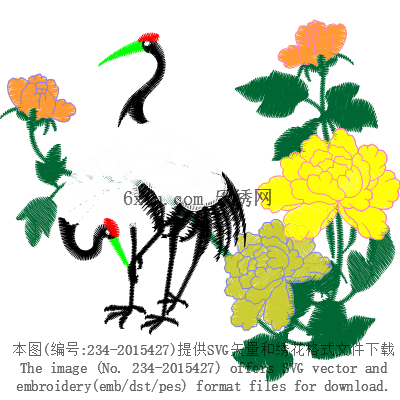 svg矢量绣花图下载