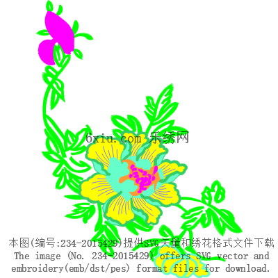 svg矢量绣花图下载