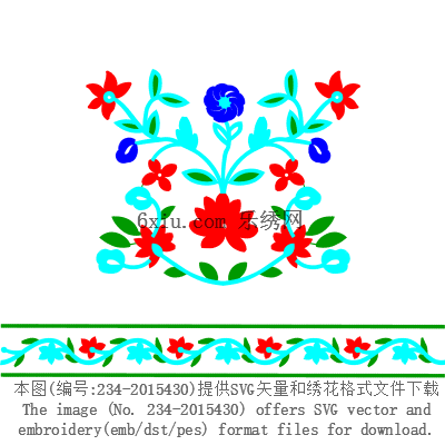 svg矢量绣花图下载