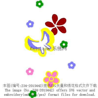 svg矢量绣花图下载