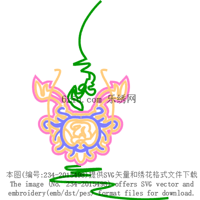 svg矢量绣花图下载