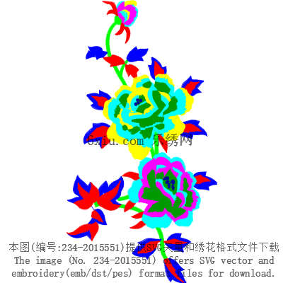 svg矢量绣花图下载