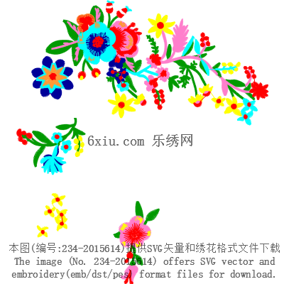svg矢量绣花图下载