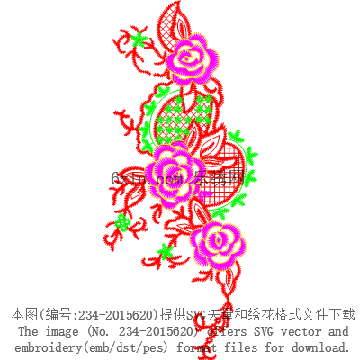 svg矢量绣花图下载