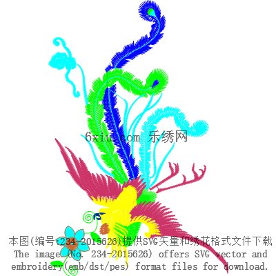 svg矢量绣花图下载