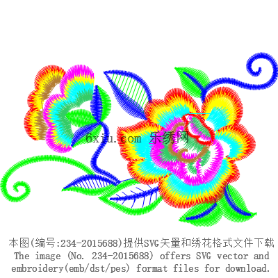 svg矢量绣花图下载