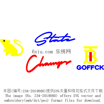 svg矢量绣花图下载