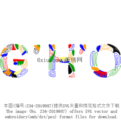 svg矢量绣花图下载
