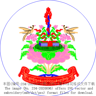 svg矢量绣花图下载