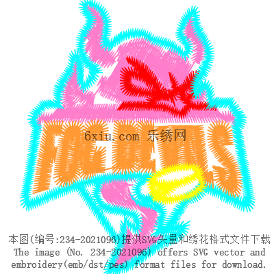 svg矢量绣花图下载