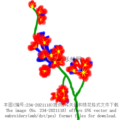 svg矢量绣花图下载