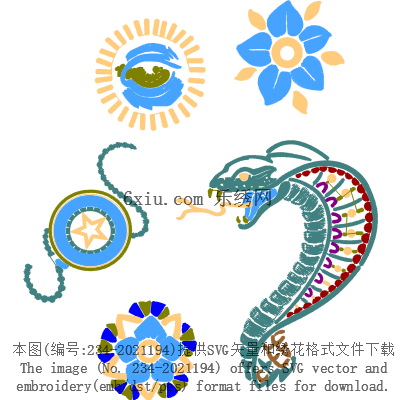 svg矢量绣花图下载