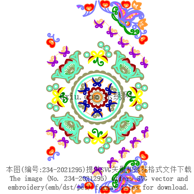 svg矢量绣花图下载