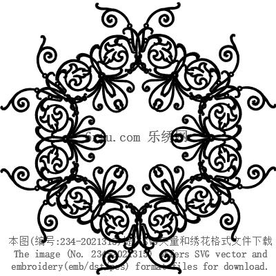 svg矢量绣花图下载