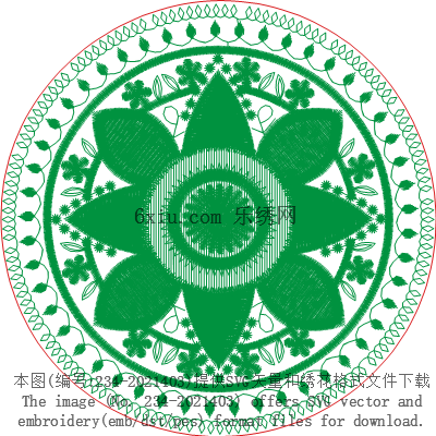 svg矢量绣花图下载