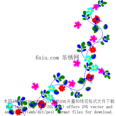 svg矢量绣花图下载