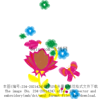 svg矢量绣花图下载