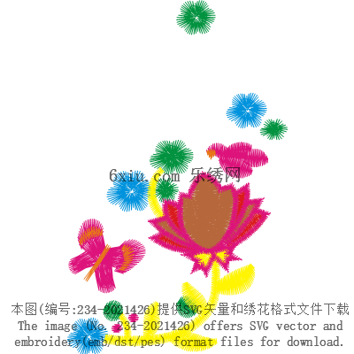 svg矢量绣花图下载