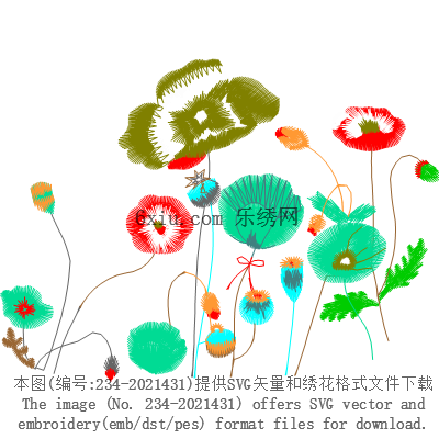svg矢量绣花图下载